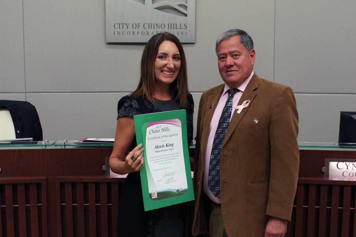 Alexis King Milken Educator Award